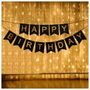 Birthday banner black