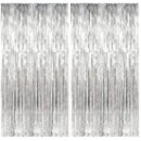 Silver curtain (size 3 feet X 6 feet)