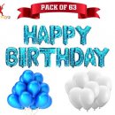 Blue foil balloon + 20 Balloon