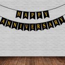 Anniversary banner black