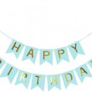 Birthday banner blue