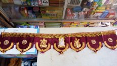 Mahaveer welwet Toran (size 2.5 feet)